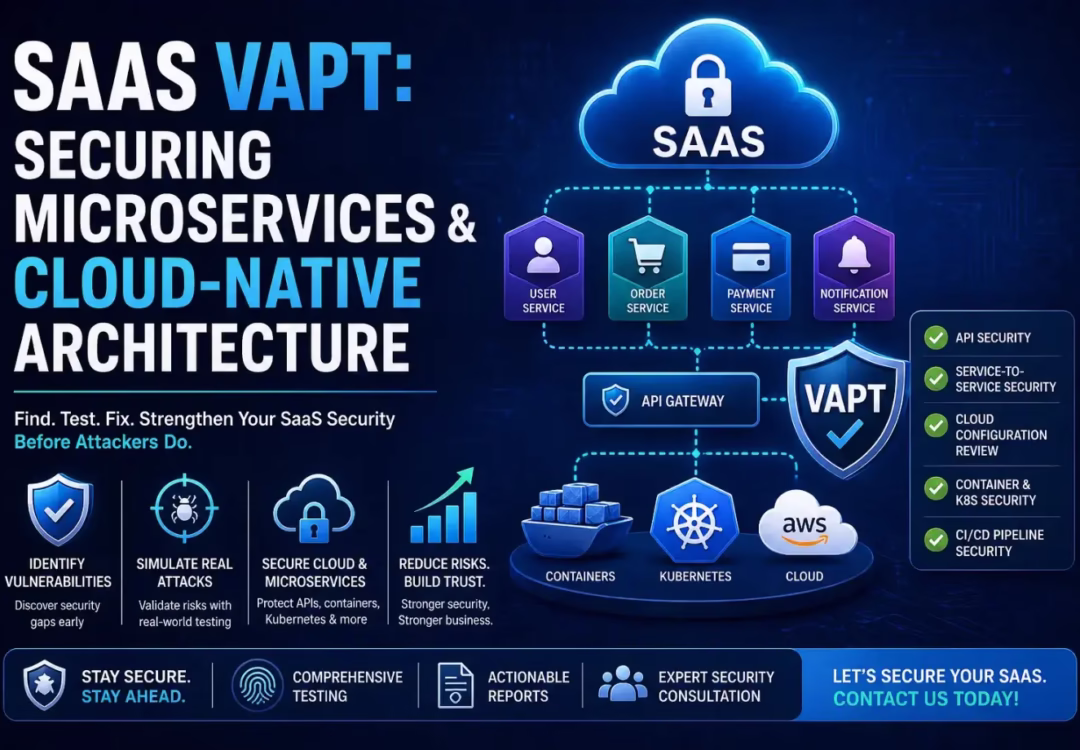 SaaS VAPT: Securing Microservices & Cloud-Native Architecture